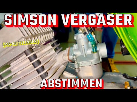Simson Vergaser Abstimmen und Schwimmerstand Einstellen! Am Beispiel MEGU MS-50 Zylinder. 2 Takt
