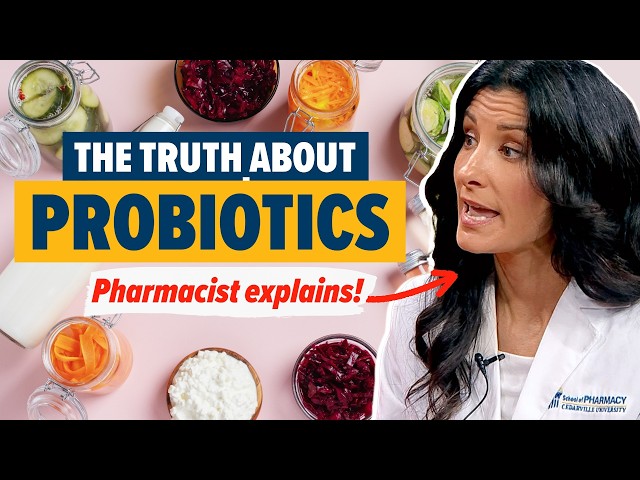 Thumbnail for video titled: Probiotics for Gut Health: Do They Really Work? | Ask the Pharmacist with Dr. Shannon Yarosz