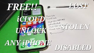 Free!! iCloud Unlock For Any iPhone 6,7,8,X,11,12,13,14,15 Lost/Stolen/Disabled✔ All Success✔