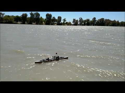 HMS Kent in High Seas