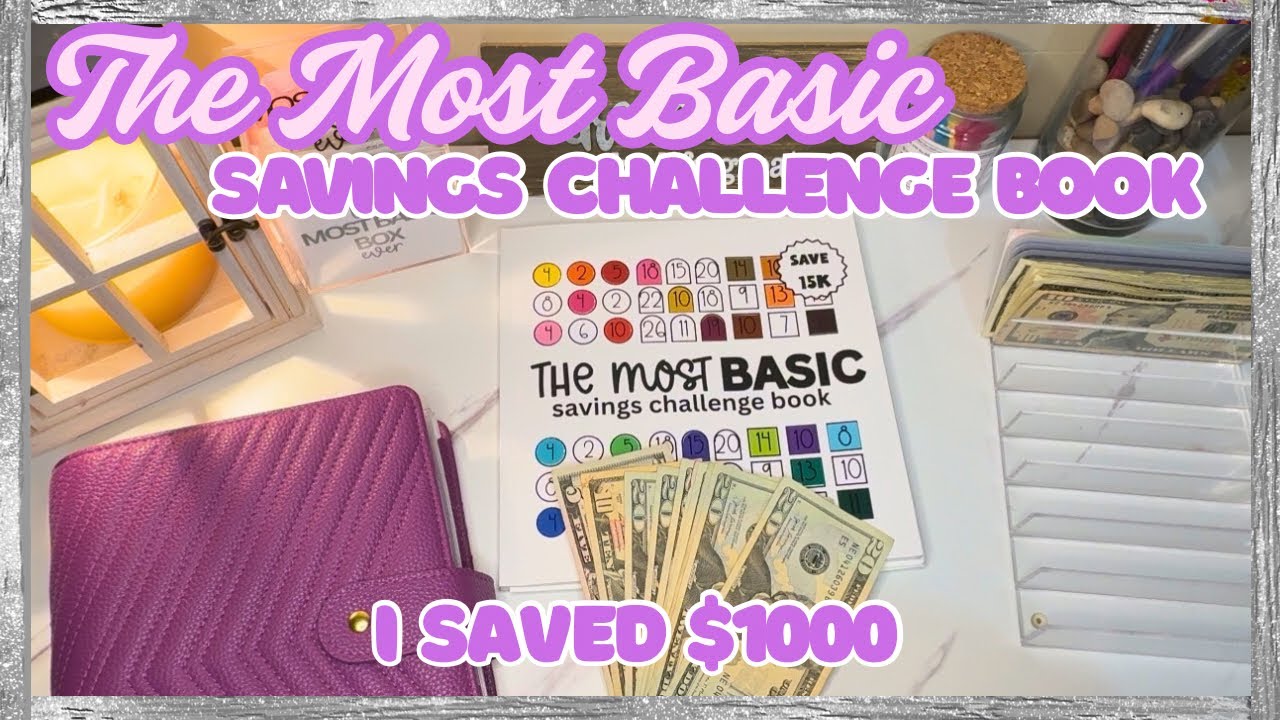 I Saved My First $1000 With The Most Basic Savings Challenge Book | 2026 Challenges | Cash Stuffing
