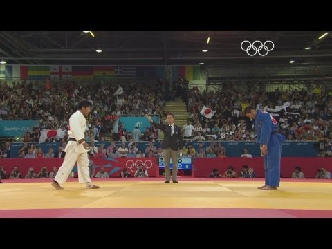 Judo Men -90 kg - Contest for Bronze 2 - Nishiyama v Denisov - London 2012 Olympic Games Highlights