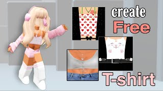 How to Make Free T-shirt in Roblox on mobile/ipad💅" Working 2023 "