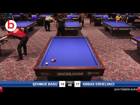 ŞEHMUS BASU & ABBAS ERHELVACI Bilardo Maçı - 2019 TÜRKİYE KUPASI 1. ETAP ERKEKLER-ÖN ÖN ELEME