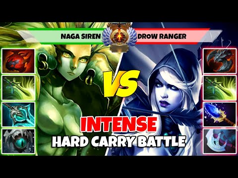 NAGA SIREN (Carry) vs DROW RANGER (Carry) - Epic Battle Of Legend Rank Dota 2 Players - Z Dota 2