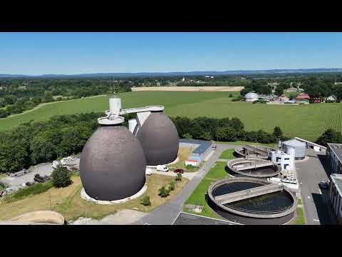 Drohnenrundflug über die Kläranlage