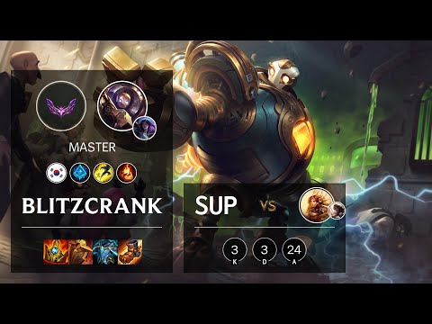 Blitzcrank Support vs Leona - KR Master Patch 12.5