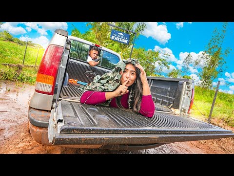 FUI ESCONDIDA NA CAÇAMBA DA CAMIONETE DO RENATO