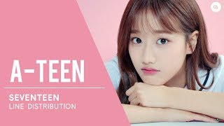 SEVENTEEN (세븐틴) A-Teen // Line Distribution