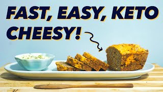 Quick & Delicious Keto Bread Cheese Loaf - Super Fast and Easy Recipe - Only 10 Minutes of Prep!