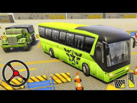Modern Army Bus Parking - Driving Bus Simulator Game 3D | Android Gameplay