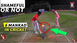 6 Mankad Incidents in Cricket History Ever 🤔 Is it fair? 🤔 Runout at non-striker end by bowler? 🤨