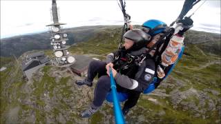 preview picture of video 'GoPro Paragliding. Bergen/ulriken'