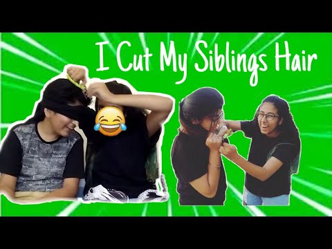 I CUT MY SIBLINGS HAIR (*NOT A PRANK) || LUCII TRIJANI
