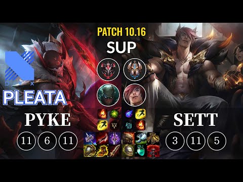 DRX Pleata Pyke vs Sett Sup - KR Patch 10.16