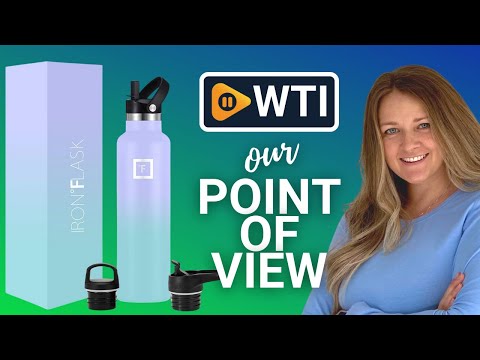 IRON FLASK Sports Water Bottle - 24 Oz - WTI product video review