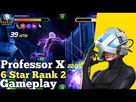 6 Star Rank 2 Professor X Gameplay! | Big Sp2s! | Amazing Addition To Marvel Contest Of Champions