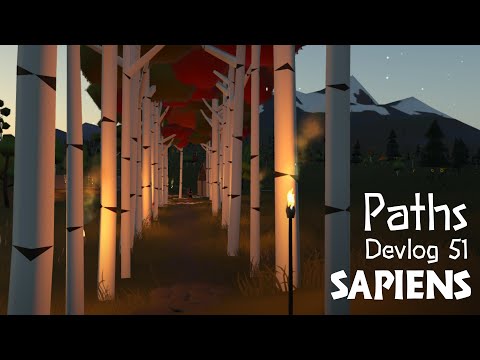 Adding paths to the game - Sapiens Devlog 51