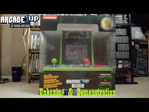 Arcade1Up Teenage Mutant Ninja Turtles Countercade Unboxing & Demonstration