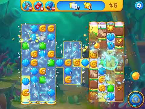 Fishdom level 6475 no boosters フィッシュダム ノーマル [Friend's]