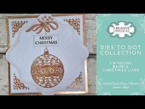 Creative Expressions - Step-up your die cuts to add shimmer and glitz | Lots of ways in one card!