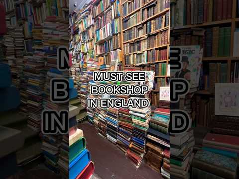 Esta livraria é uma loucura! Esta livraria na Inglaterra tem mais de meio milhão de livros! #booklover