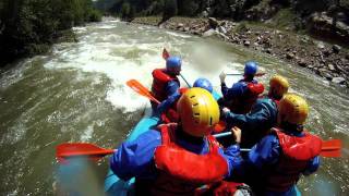 preview picture of video 'The Kamikazi, July 4, 2011, Whitewater Rafting trip near Denver - Mile Hi Rafting'