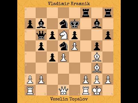 Veselin Topalov vs Vladimir Kramnik, 2008 #chess #chessgame