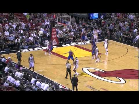 LeBron James 23 points (tackles a fan) vs Detroit Pistons full highlights 01/25/2013 HD