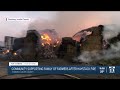 Haystack fire at Cornish farm burns over 650 btons of hay