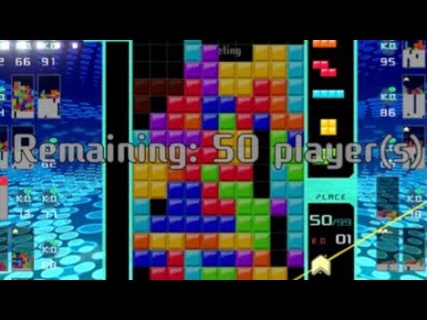 50 Players left Tetris 99 theme