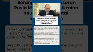 Ukraina Dihantam Serangan Rusia, Terjadi Beberapa Jam Usai Batalnya Pertemuan Trump-Putin