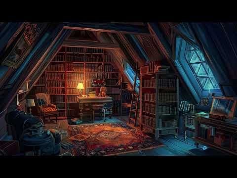 Rainy Attic Retreat  | Ambient Sounds For Relaxation | Creating A Peaceful Environment | White Noise
