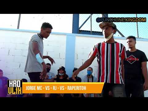 JORGE MC  vs  RJ  vs  RAPERITOH | PUNCHLINE KINGDOM |  8VOS  | Preselección Fecha 2
