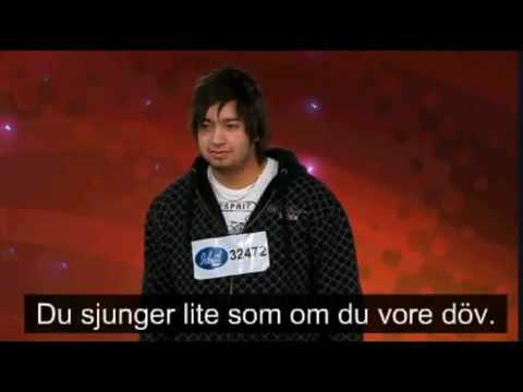 Idol 2009 Anders Bagge hatar äpple