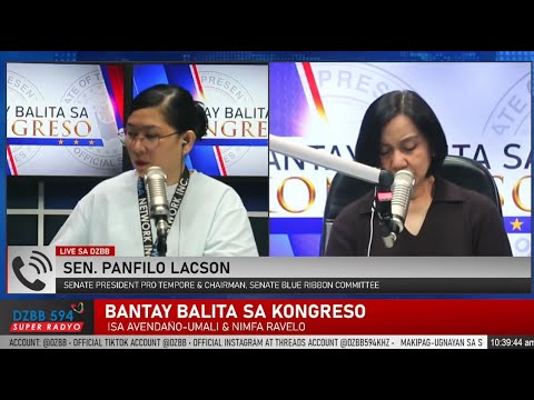Sen. PING LACSON on Imee's 'Pork,' Cabral Files, and Alleged Recantation: Interview on DZBB