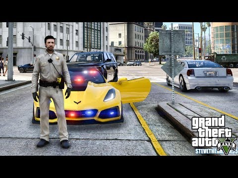 GTA 5 MODS LSPDFR 0.4.3 - EP 10 - CORVETTE HIGHWAY PATROL!!! (GTA 5 REAL LIFE PC MOD)