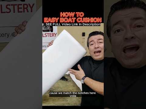 How To Make An Easy Boat Seat Cushion Skin DIY #shorts