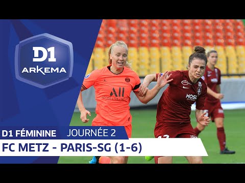 J2 : FC Metz - Paris Saint Germain (1-6) / D1 Arkema