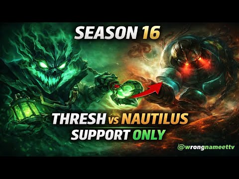 Thresh [Challenger smurf] - Season 16 gameplay - Thresh vs Nautilus #leagueoflegends  #thresh