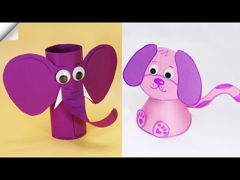 6 DIY paper crafts Moving paper TOYS Easy paper crafts