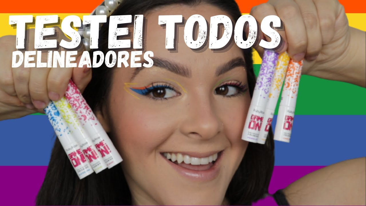 DELINEADORES COLORIDOS GAME ON RUBY ROSE TESTANDO TODAS AS CORES DE UMA VEZ