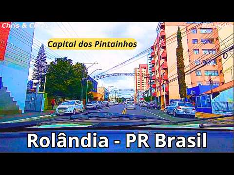Saindo do centro até a região do lago São Fernando em Rolândia - PR Brasil