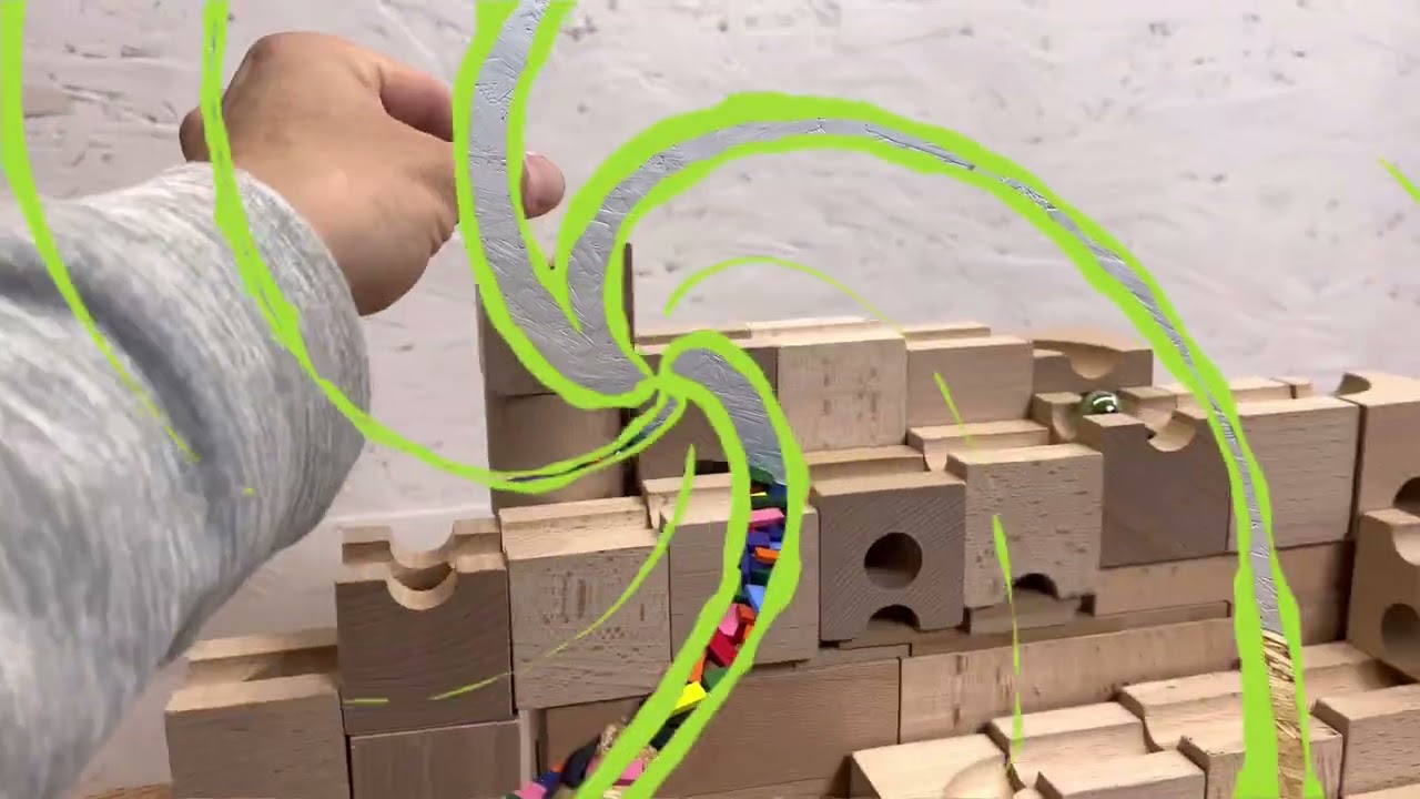 【マーブルラン】キュボロ クボロ ドミノ 国別対抗レース Cuboro Domino