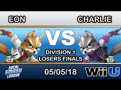 SCSL Div 1 - Charlie (Fox) Vs. GRV | Eon (Fox) Losers Finals - Smash 4