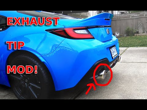GR86 exhaust tip mOD! Increase your size easily!