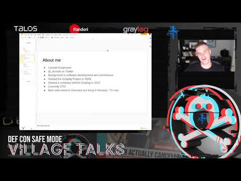 DEF CON Safe Mode Blue Team Village - Lennart Koopmann - Graylog OPENSOC CTF Tool Demo