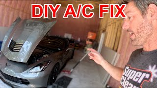 C7 CORVETTE A/C FIX! Diagnosis, freon removal, compressor replacement, and recharge!