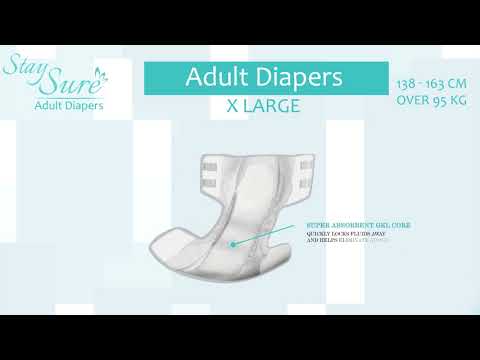 X large stay sure adult diaper