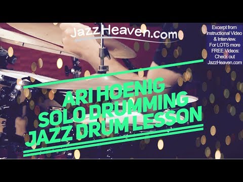 *Ari Hoenig Solo* Jazz Drumming Perfection ;) Arirang JazzHeaven.com Instructional Video Excerpt